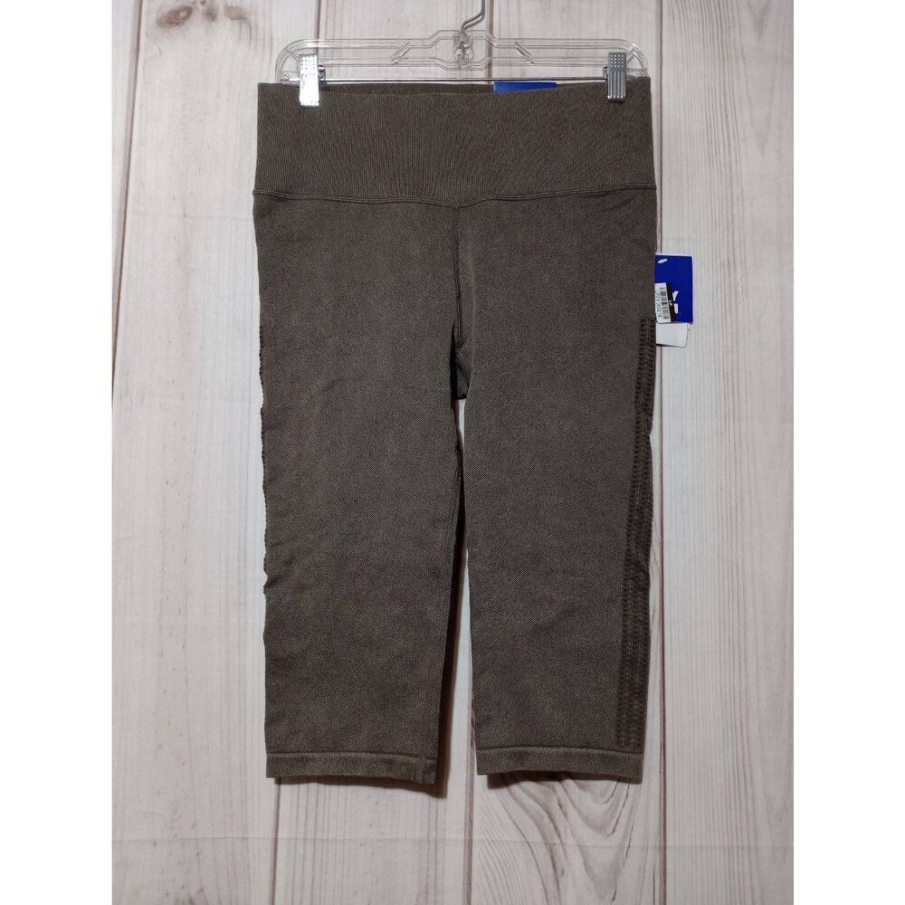 Joy Lab‎ Leggings Ladies Large Gray Cropped High Rise Flexible Knit